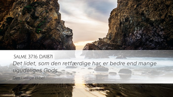 Salme 37:16 DA1871 Bible Verse Image