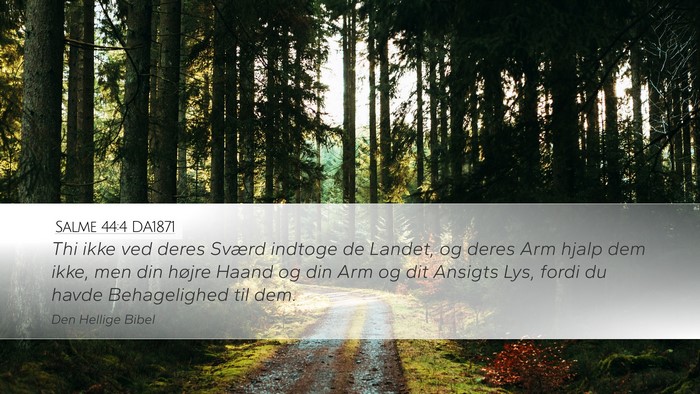 Salme 44:4 DA1871 Bible Verse Image