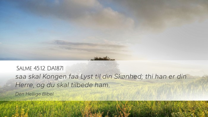 Salme 45:12 DA1871 Bible Verse Image