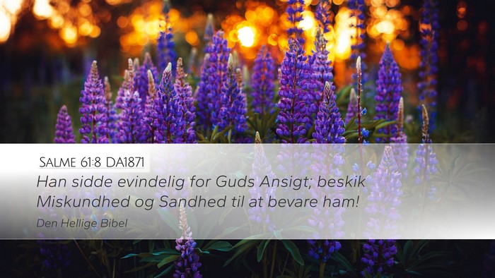 Salme 61:8 DA1871 Bible Verse Image