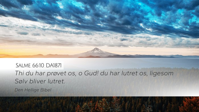 Salme 66:10 DA1871 Bible Verse Image