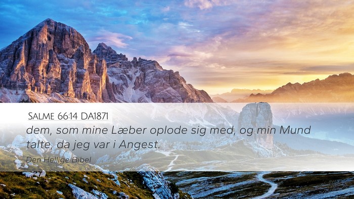 Salme 66:14 DA1871 Bible Verse Image