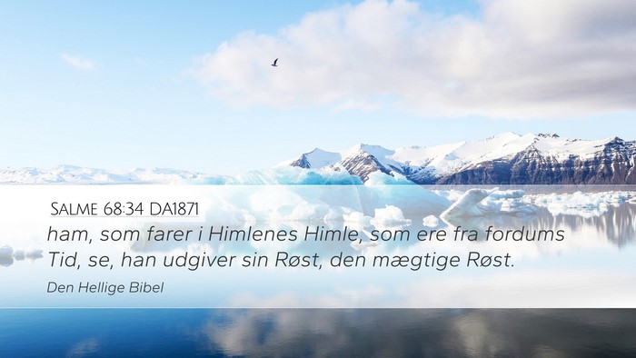 Salme 68:34 DA1871 Bible Verse Image