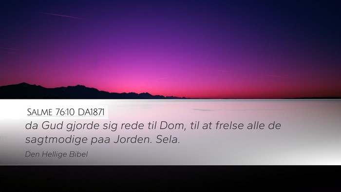 Salme 76:10 DA1871 Bible Verse Image