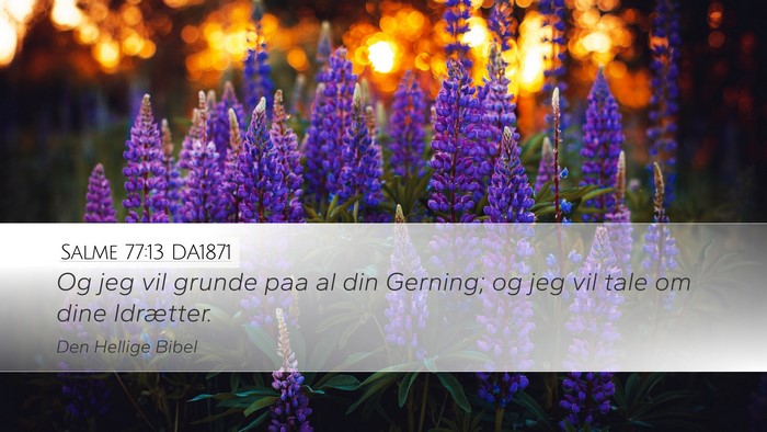 Salme 77:13 DA1871 Bible Verse Image