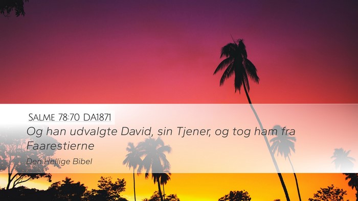 Salme 78:70 DA1871 Bible Verse Image