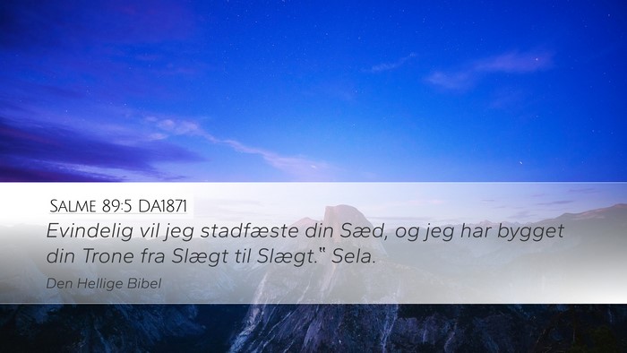 Salme 89:5 DA1871 Bible Verse Image