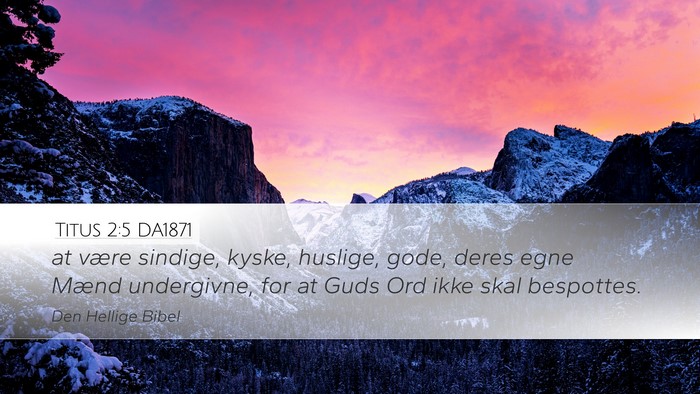 Titus 2:5 DA1871 Bible Verse Image