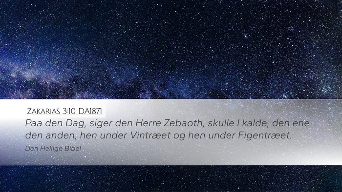 Zakarias 3:10 DA1871 Bible Verse Image