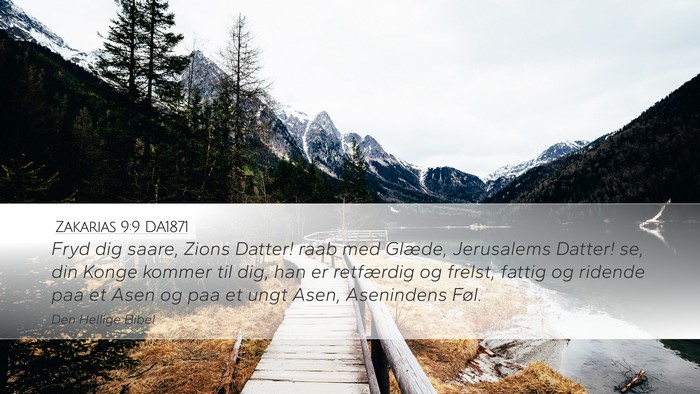 Zakarias 9:9 DA1871 Bible Verse Image