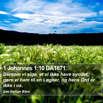 1 Johannes 1:10 DA1871 Bible Verse Image