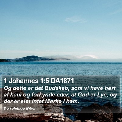 1 Johannes 1:5 DA1871 Bible Verse Image