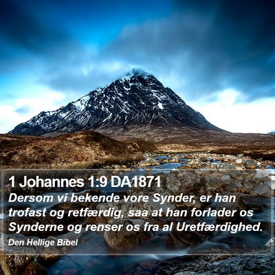 1 Johannes 1:9 DA1871 Bible Verse Image