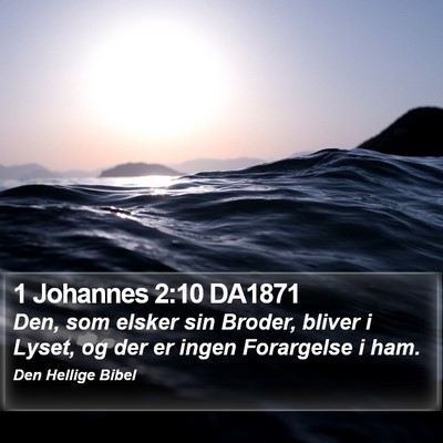 1 Johannes 2:10 DA1871 Bible Verse Image