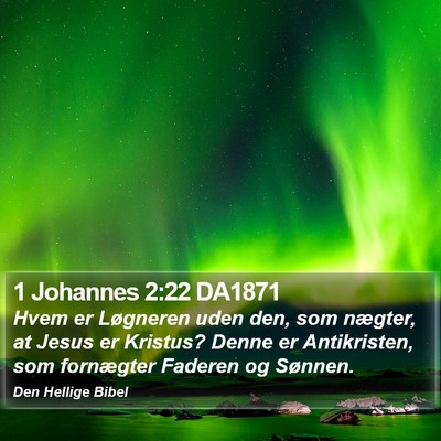 1 Johannes 2:22 DA1871 Bible Verse Image