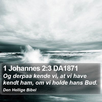 1 Johannes 2:3 DA1871 Bible Verse Image