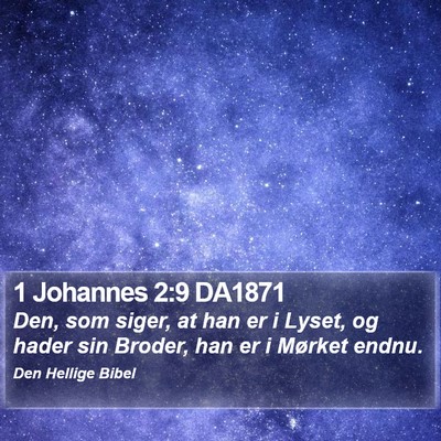 1 Johannes 2:9 DA1871 Bible Verse Image