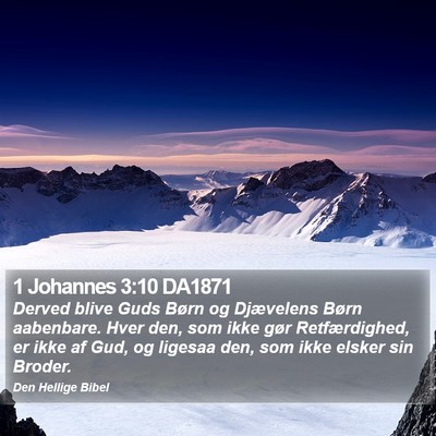 1 Johannes 3:10 DA1871 Bible Verse Image