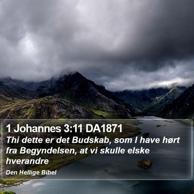 1 Johannes 3:11 DA1871 Bible Verse Image