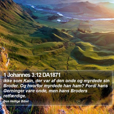 1 Johannes 3:12 DA1871 Bible Verse Image