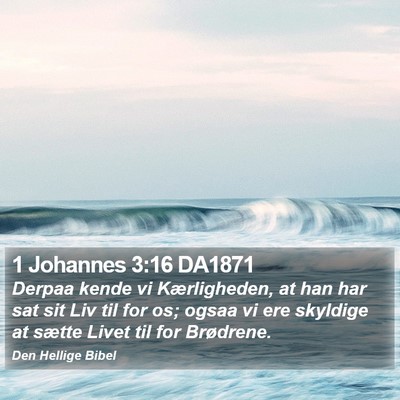 1 Johannes 3:16 DA1871 Bible Verse Image
