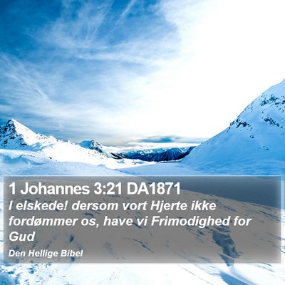 1 Johannes 3:21 DA1871 Bible Verse Image