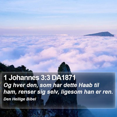 1 Johannes 3:3 DA1871 Bible Verse Image