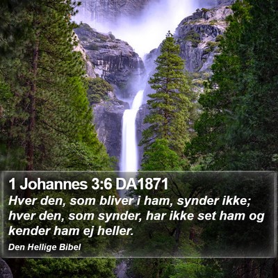 1 Johannes 3:6 DA1871 Bible Verse Image