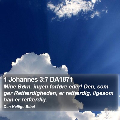 1 Johannes 3:7 DA1871 Bible Verse Image
