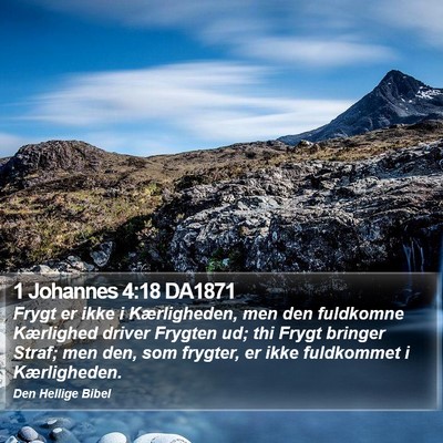 1 Johannes 4:18 DA1871 Bible Verse Image