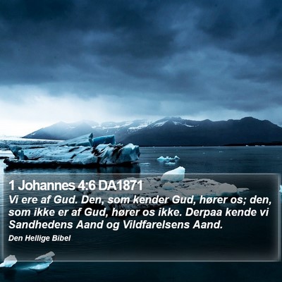 1 Johannes 4:6 DA1871 Bible Verse Image
