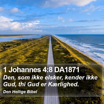 1 Johannes 4:8 DA1871 Bible Verse Image