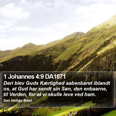 1 Johannes 4:9 DA1871 Bible Verse Image