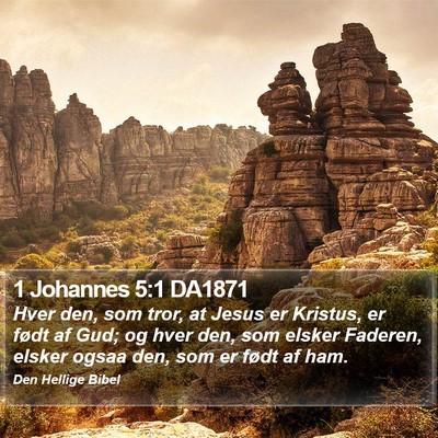 1 Johannes 5:1 DA1871 Bible Verse Image