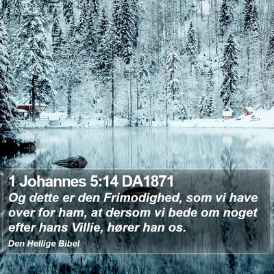 1 Johannes 5:14 DA1871 Bible Verse Image