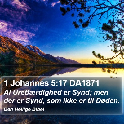 1 Johannes 5:17 DA1871 Bible Verse Image