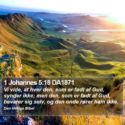 1 Johannes 5:18 DA1871 Bible Verse Image