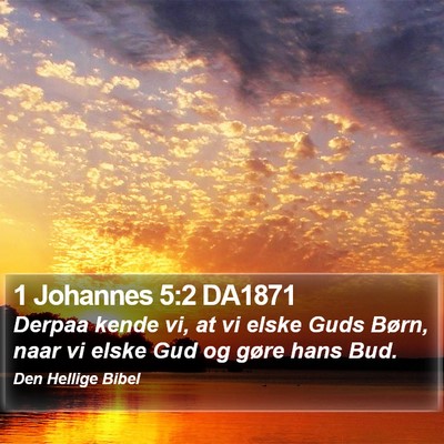 1 Johannes 5:2 DA1871 Bible Verse Image