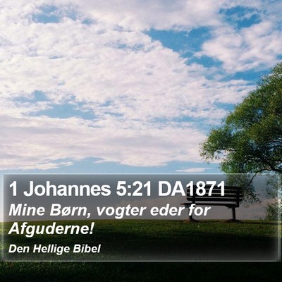 1 Johannes 5:21 DA1871 Bible Verse Image