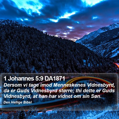 1 Johannes 5:9 DA1871 Bible Verse Image