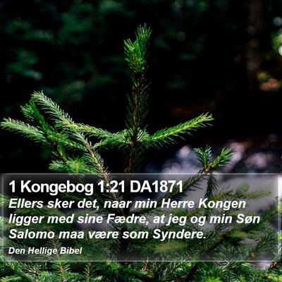 1 Kongebog 1:21 DA1871 Bible Verse Image