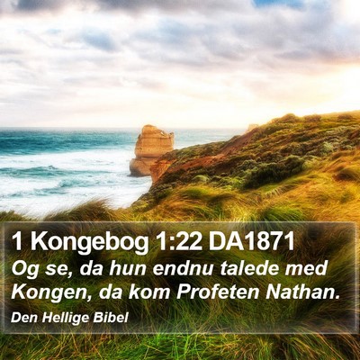 1 Kongebog 1:22 DA1871 Bible Verse Image