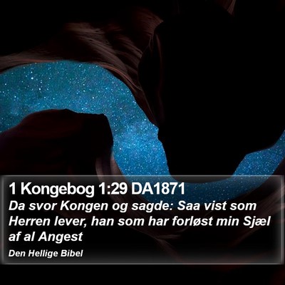 1 Kongebog 1:29 DA1871 Bible Verse Image