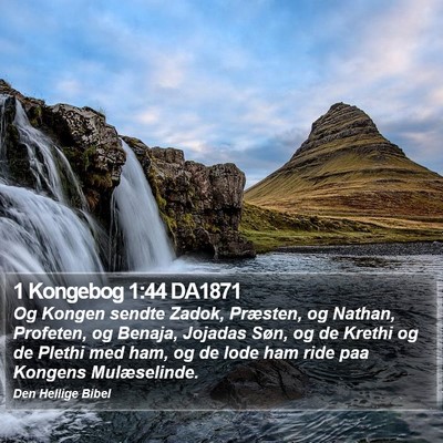 1 Kongebog 1:44 DA1871 Bible Verse Image
