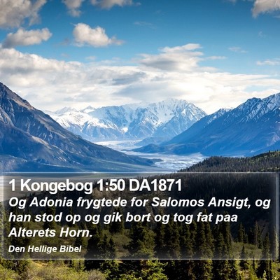 1 Kongebog 1:50 DA1871 Bible Verse Image