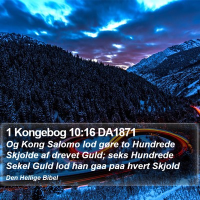 1 Kongebog 10:16 DA1871 Bible Verse Image
