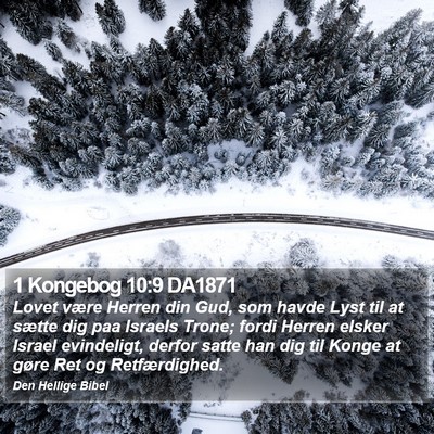 1 Kongebog 10:9 DA1871 Bible Verse Image