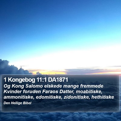 1 Kongebog 11:1 DA1871 Bible Verse Image