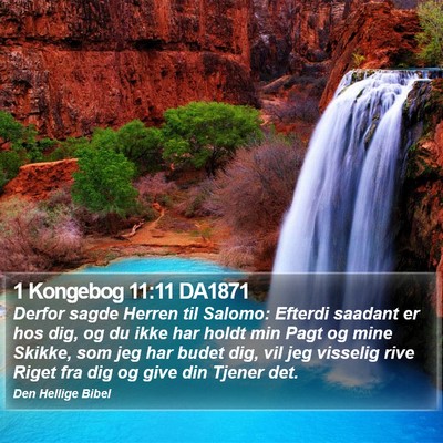 1 Kongebog 11:11 DA1871 Bible Verse Image