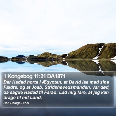 1 Kongebog 11:21 DA1871 Bible Verse Image